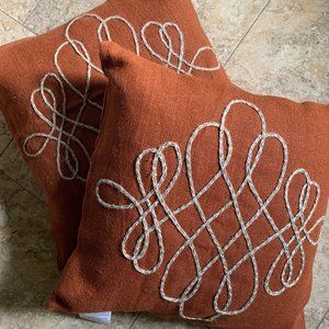 NWT (2) Pomeroy 20 inch x 20 inch Accent Pilllows